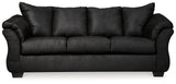 Darcy Sofa, Loveseat, Chair and Ottoman in Black - PKG001683