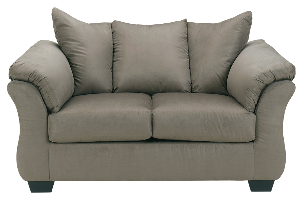 Darcy Sofa, Loveseat, Chair and Ottoman in Cobblestone - PKG001666