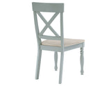 Darcy Solid Wood Side Chair, Mint Green and Natural Finish from Steve Silver - Luna Furniture