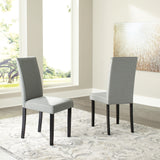 Dark Brown Kimonte Dining Table and 4 Chairs - PKG013926