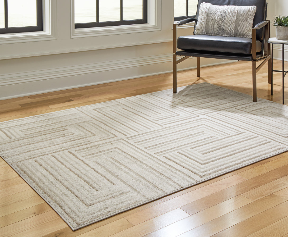 Darmondard Cream/Taupe Large Rug - R406941