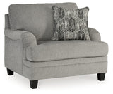 Davinca Chair and Ottoman in Charcoal - PKG015036