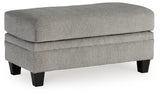 Davinca Chair and Ottoman in Charcoal - PKG015036