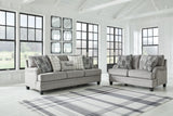 Davinca Sofa and Loveseat in Charcoal - PKG015037