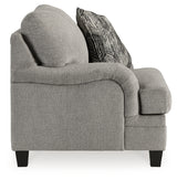 Davinca Sofa, Loveseat, Chair and Ottoman in Charcoal - PKG015038