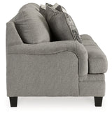 Davinca Sofa, Loveseat, Chair and Ottoman in Charcoal - PKG015038