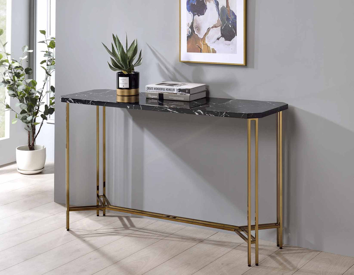 Daxton Faux-Marble Top Cocktail Table from Steve Silver - Luna Furniture