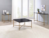 Daxton Faux-Marble Top End Table from Steve Silver - Luna Furniture