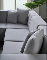 Daya Sectional Ottoman (Manori Grey) 1 Piece - 15-DAY-201166-04-0