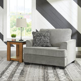 Deakin Chair and Ottoman in Ash from Ashley - Luna Furniture