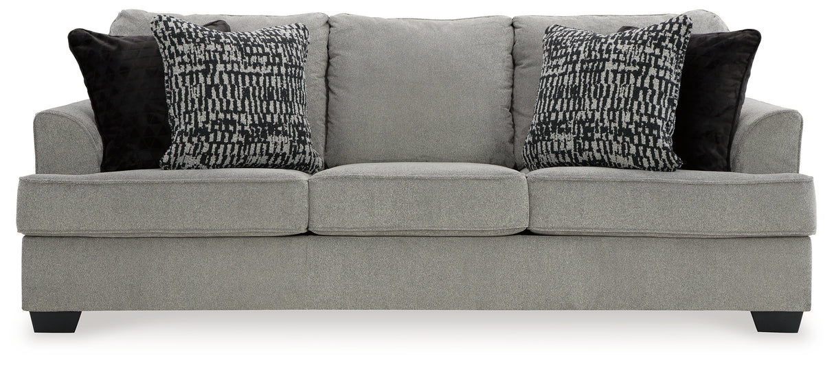 Deakin Sofa, Loveseat, Chair and Ottoman in Ash - PKG015029