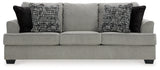 Deakin Sofa, Loveseat, Chair and Ottoman in Ash - PKG015029