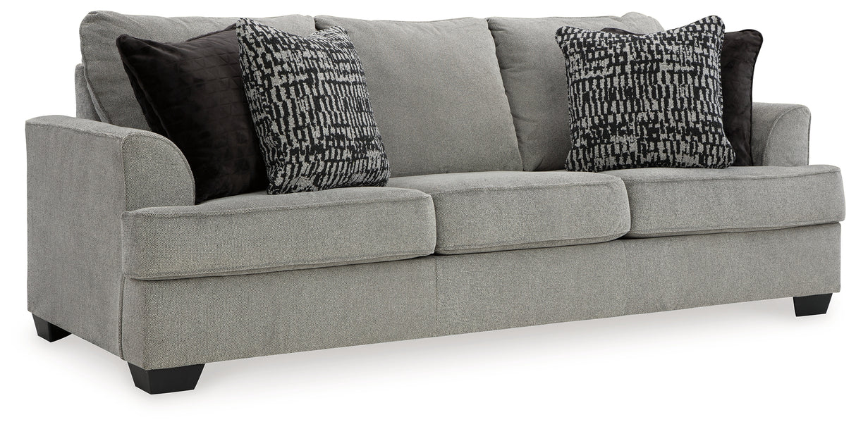 Deakin Sofa, Loveseat, Chair and Ottoman in Ash - PKG015029