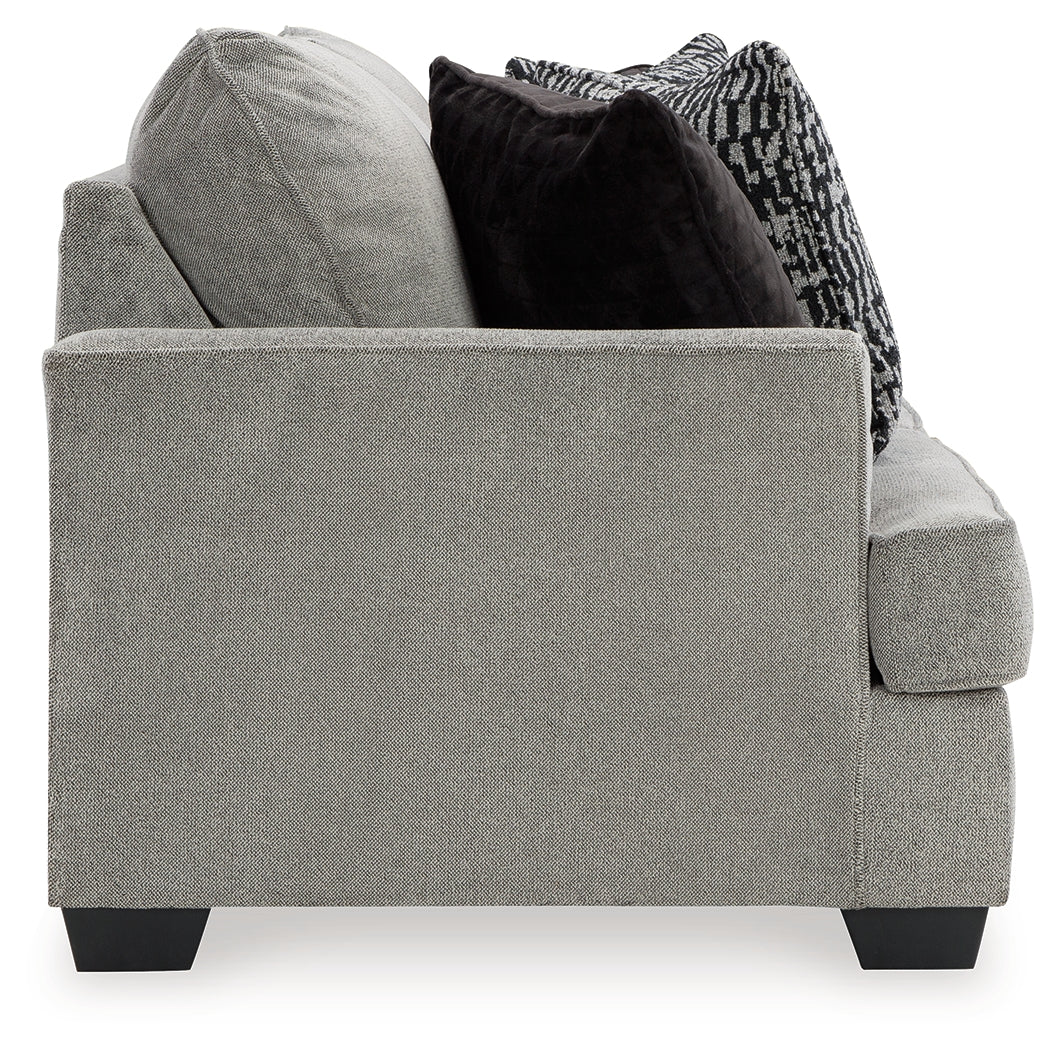 Deakin Sofa, Loveseat, Chair and Ottoman in Ash - PKG015029