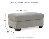 Deakin Sofa, Loveseat, Chair and Ottoman in Ash - PKG015029