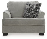 Deakin Sofa, Loveseat, Chair and Ottoman in Ash - PKG015029