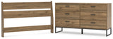 Deanlow Full Panel Headboard with Dresser in Honey from Ashley - Luna Furniture