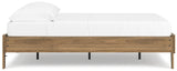 Deanlow Full Platform Bed with Dresser and 2 Nightstands in Honey from Ashley - Luna Furniture