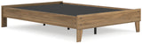 Deanlow Full Platform Bed with Dresser and 2 Nightstands in Honey from Ashley - Luna Furniture