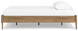 Deanlow Queen Platform Bed with 2 Nightstands in Honey from Ashley - Luna Furniture