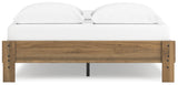 Deanlow Queen Platform Bed with 2 Nightstands in Honey from Ashley - Luna Furniture