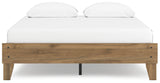 Deanlow Queen Platform Bed with Dresser and 2 Nightstands in Honey from Ashley - Luna Furniture