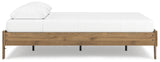 Deanlow Queen Platform Bed with Dresser and 2 Nightstands in Honey from Ashley - Luna Furniture