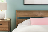 Deanlow Twin Panel Headboard with Dresser and 2 Nightstands in Honey from Ashley - Luna Furniture