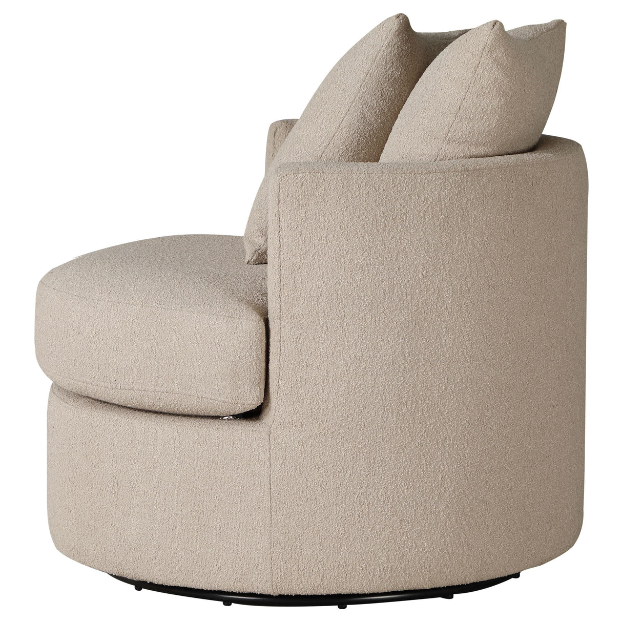 Debbie Camel Upholstered Swivel Accent Chair from Coaster - Luna Furniture