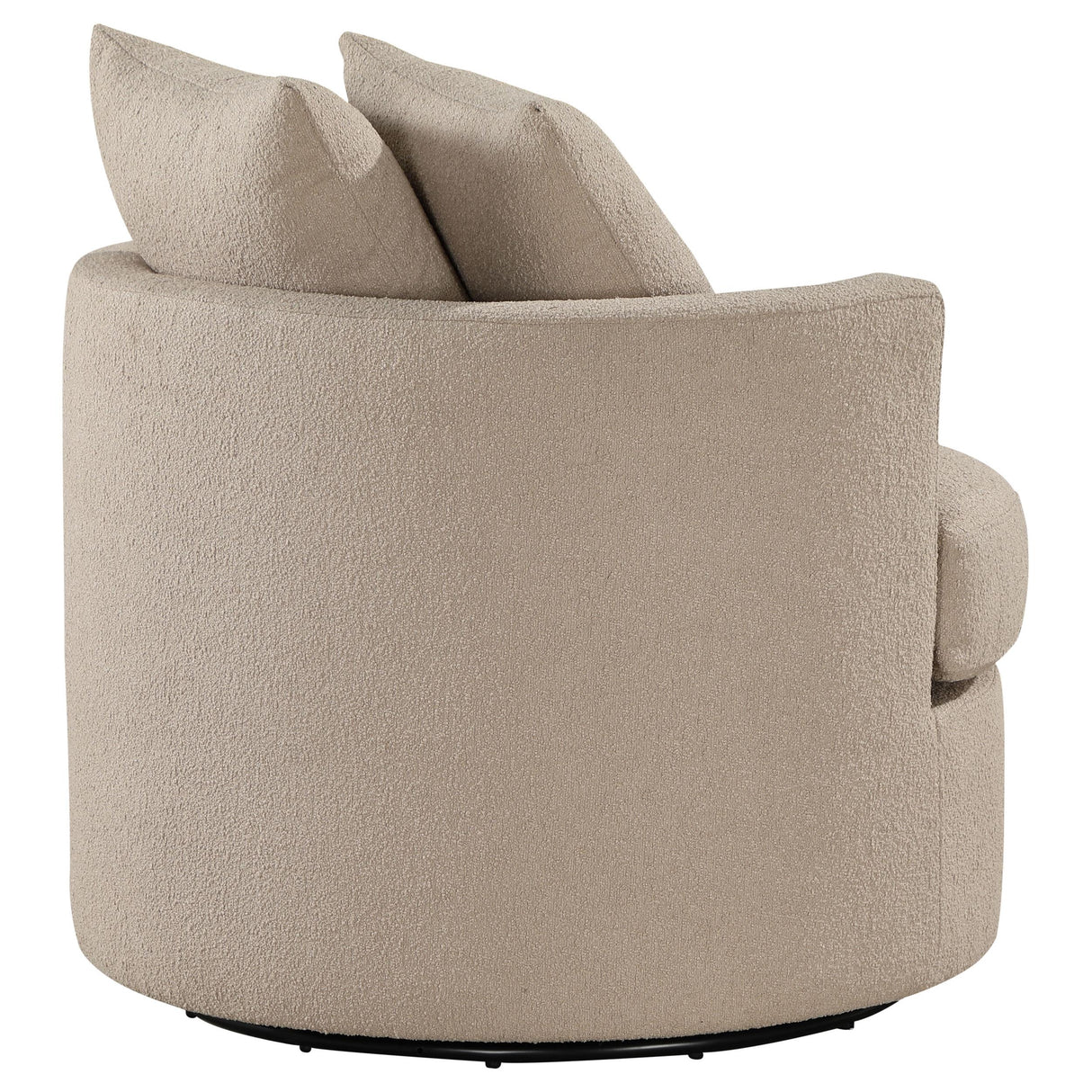 Debbie Camel Upholstered Swivel Accent Chair from Coaster - Luna Furniture