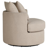 Debbie Camel Upholstered Swivel Accent Chair from Coaster - Luna Furniture