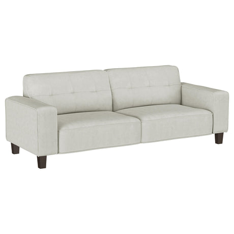 Deerhurst 3-piece Upholstered Tufted Track Arm Sofa Set Beige from Coaster - Luna Furniture