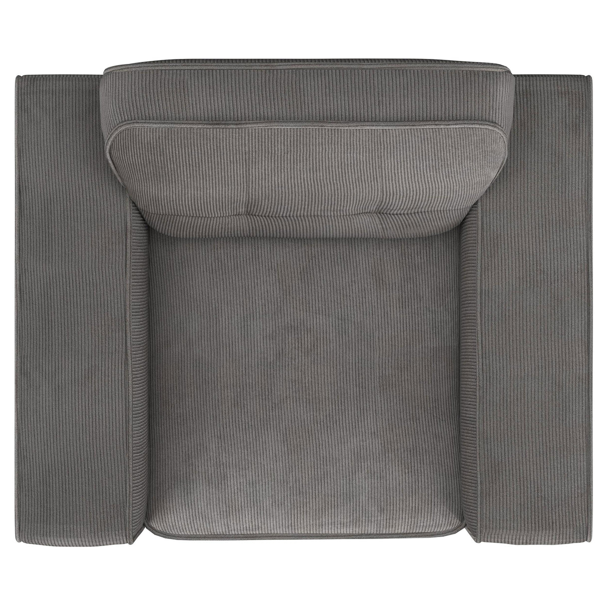 Deerhurst Charcoal Upholstered Tufted Track Arm Accent Chair from Coaster - Luna Furniture