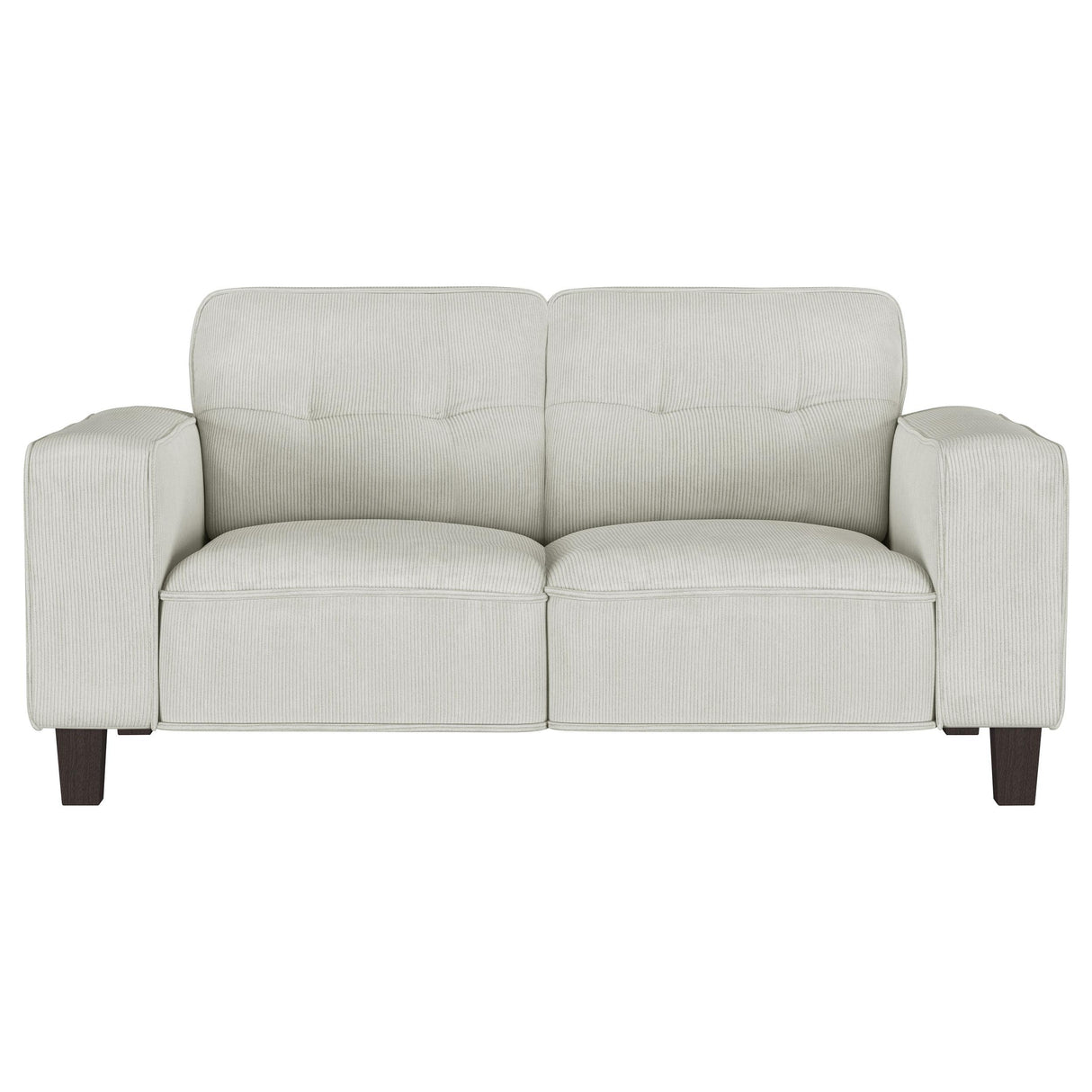 Deerhurst Upholstered Tufted Track Arm Loveseat Beige from Coaster - Luna Furniture