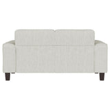 Deerhurst Upholstered Tufted Track Arm Loveseat Beige from Coaster - Luna Furniture