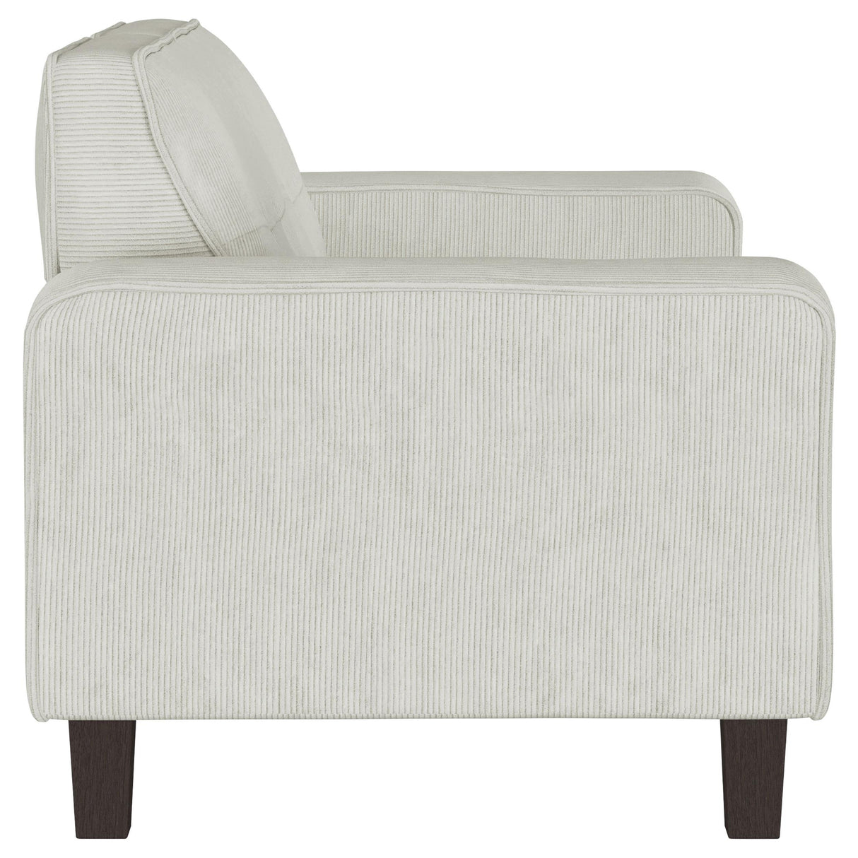 Deerhurst Upholstered Tufted Track Arm Loveseat Beige from Coaster - Luna Furniture