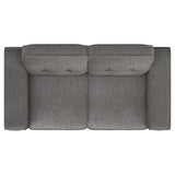 Deerhurst Upholstered Tufted Track Arm Loveseat Charcoal from Coaster - Luna Furniture