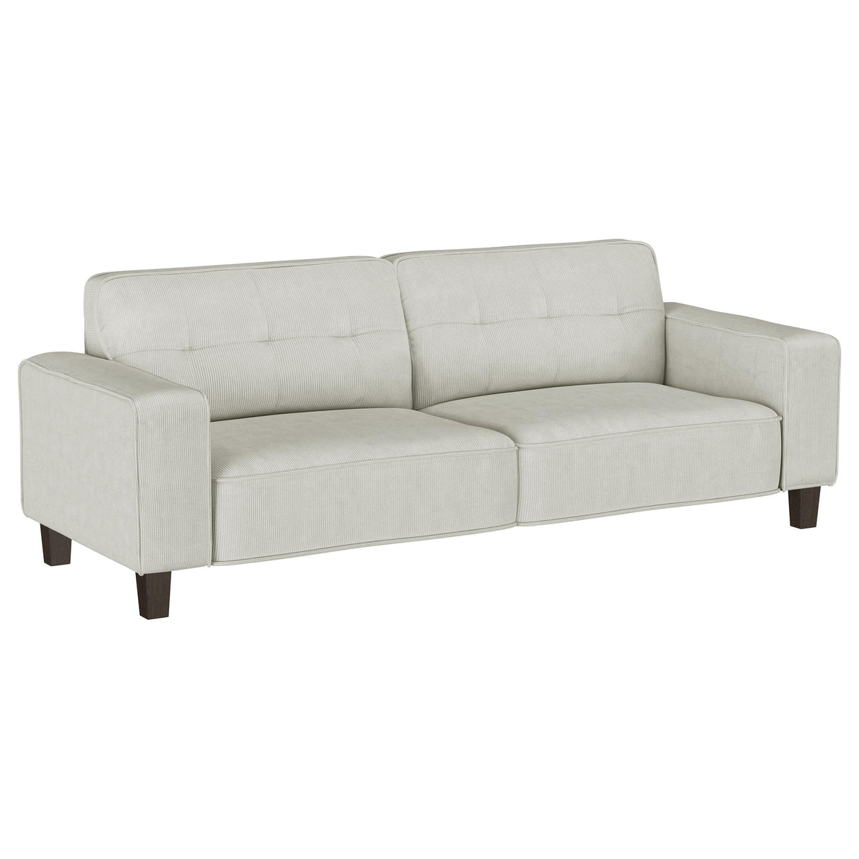 Deerhurst Upholstered Tufted Track Arm Sofa Beige from Coaster - Luna Furniture