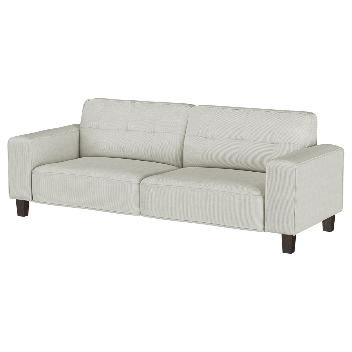 Deerhurst Upholstered Tufted Track Arm Sofa Beige from Coaster - Luna Furniture