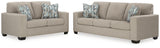 Deltona Sofa and Loveseat in Parchment - PKG015443