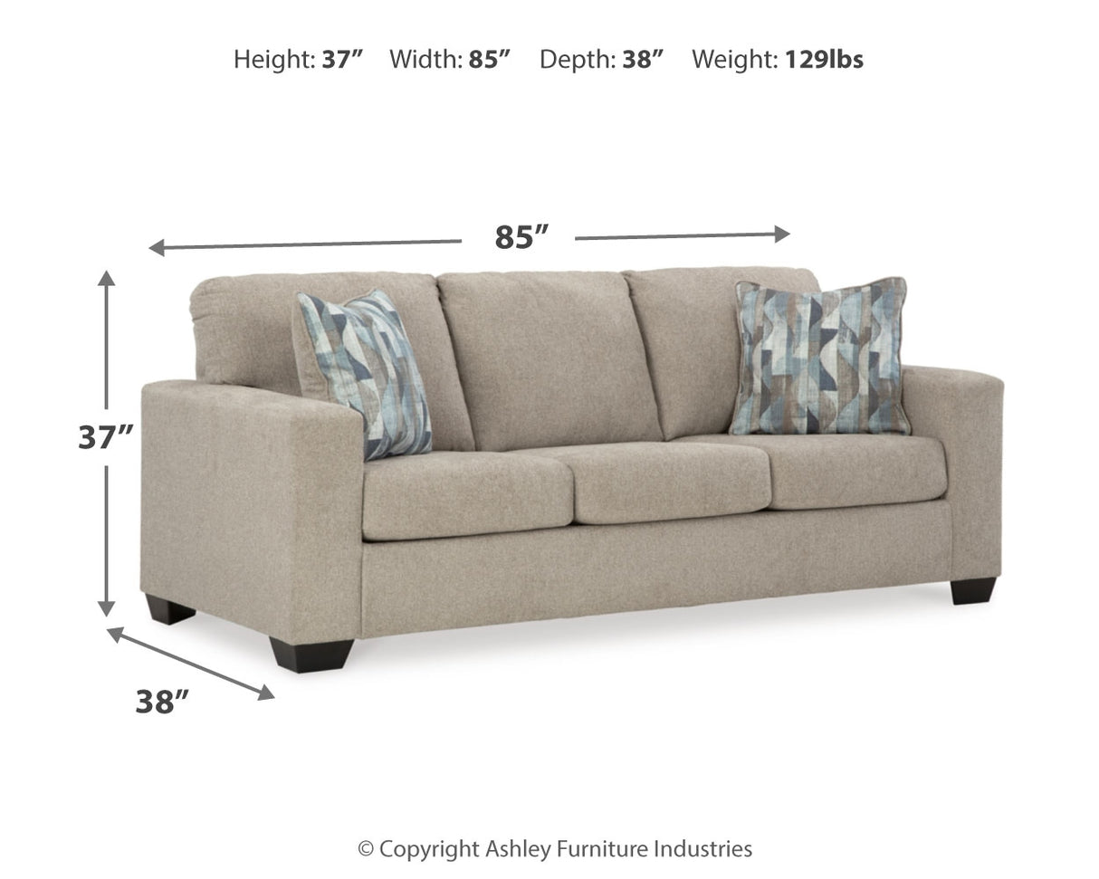 Deltona Sofa, Loveseat and Recliner in Parchment - PKG015444