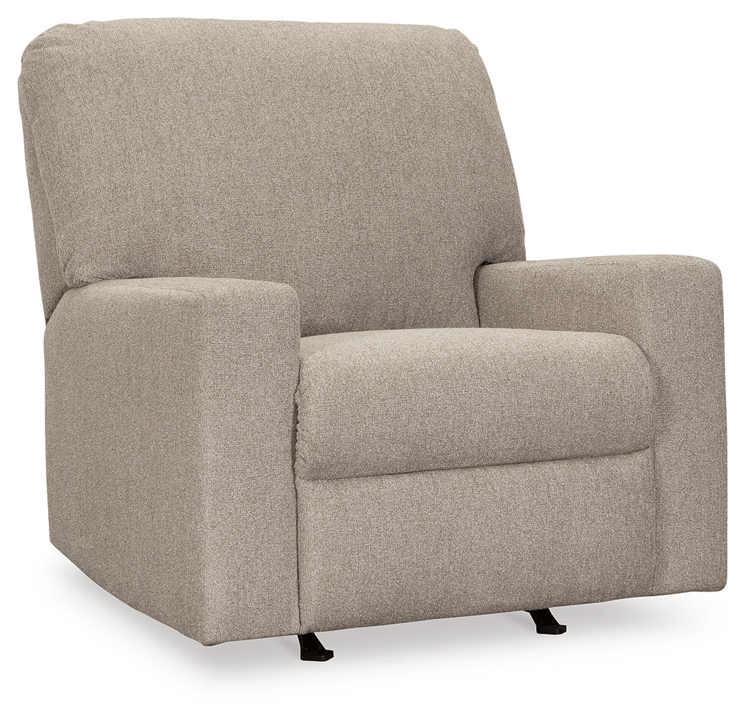 Deltona Sofa, Loveseat and Recliner in Parchment - PKG015444