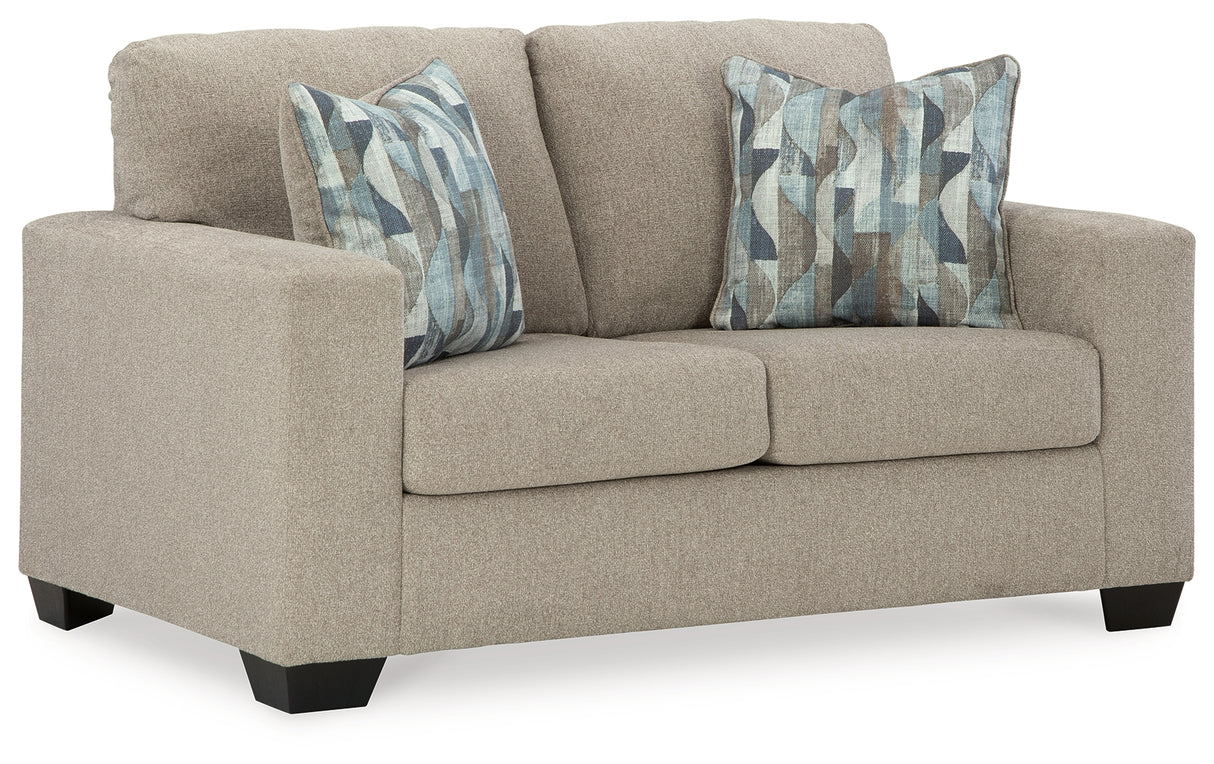 Deltona Sofa, Loveseat and Recliner in Parchment - PKG015444