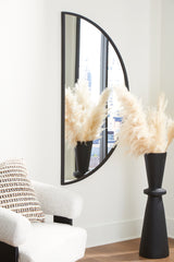 Denlow Black Accent Mirror - A8010333