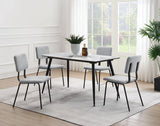 Dennison Rectangular Dining Table with Ceramic Top Grey - 108531