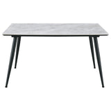 Dennison Rectangular Dining Table with Ceramic Top Grey - 108531