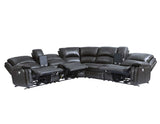 Denver Dual-Power 6-Piece Sectional, Charcoal - SET | DN5691ACC | DN5691ARC | DN5691LRC | DN5691WC | DN5691CC | DN5691RRC