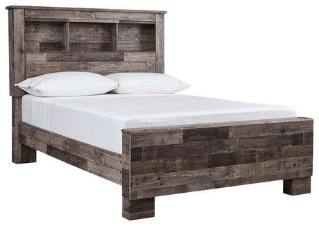 Derekson Full Panel Bed with Dresser in Multi Gray - PKG003301