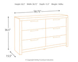 Derekson Full Panel Bed with Dresser in Multi Gray - PKG003301