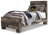 Derekson Twin Panel Bed with Dresser in Multi Gray from Ashley - Luna Furniture